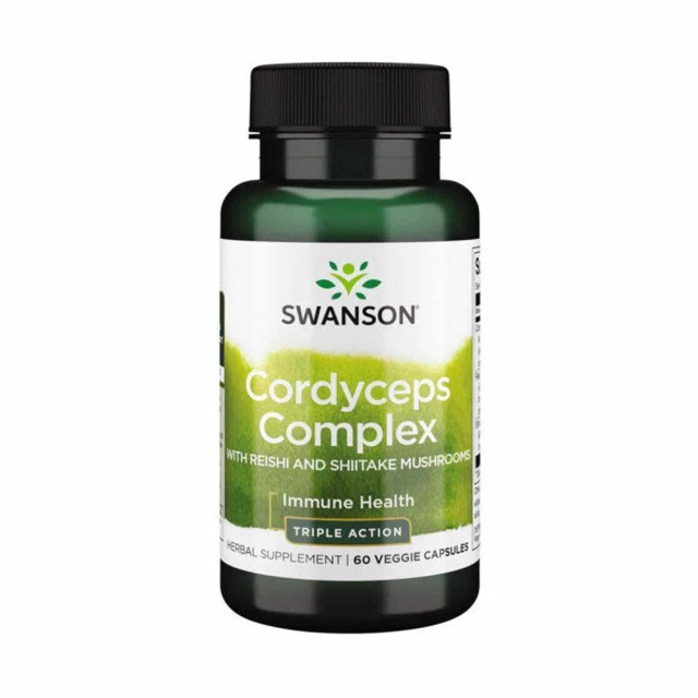 Cordyceps Complex cu Reishi si Shiitake 60 capsule Swanson