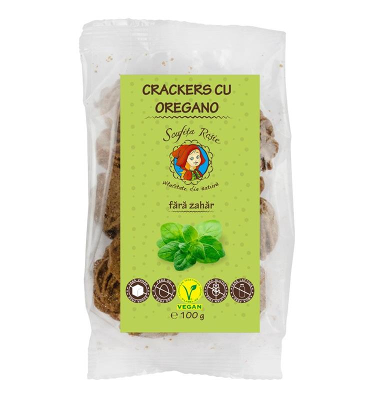 Crackers cu Oregano Fara Zahar 100gr Pronat