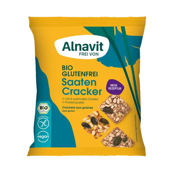 Crackers cu Seminte Fara Gluten Bio 75 grame Alnavit