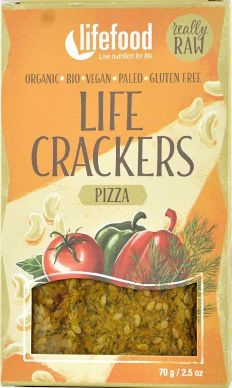 Crackers Pizza Raw Bio Lifefood 70gr