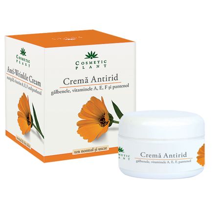 Crema Antirid Galbenele si Pantenol Cosmetic Plant 50ml