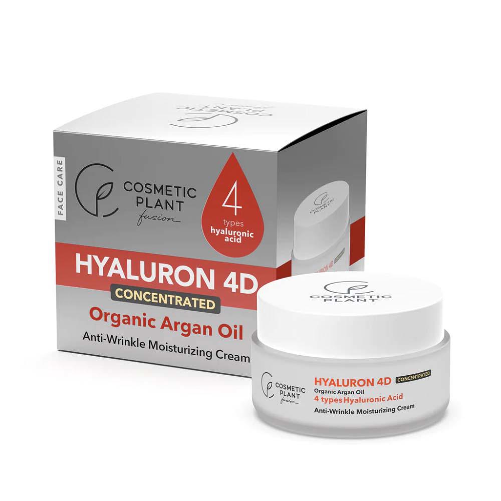 Crema Antirid Hidratanta cu Acid Hialuronic si Ulei de Argan Organic Face Care 50 mililitri Cosmetic Plant