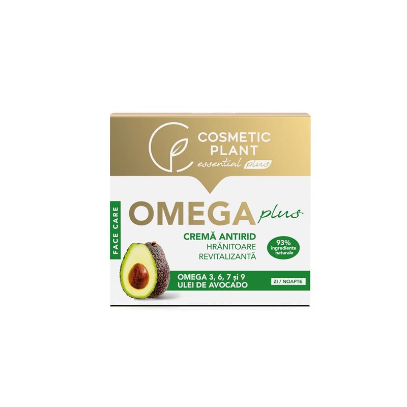 Crema Antirid Hranitoare si Revitalizanta Omega Plus cu Omega 3, 6 , 7, 9 si Ulei de Avocado 50 mililitri Cosmetic Plant