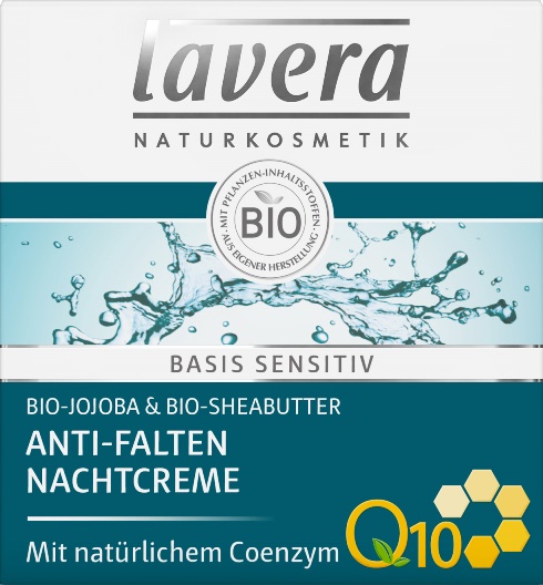 Crema Antirid pentru Noapte cu Coenzima Q10 Bio 50ml Lavera