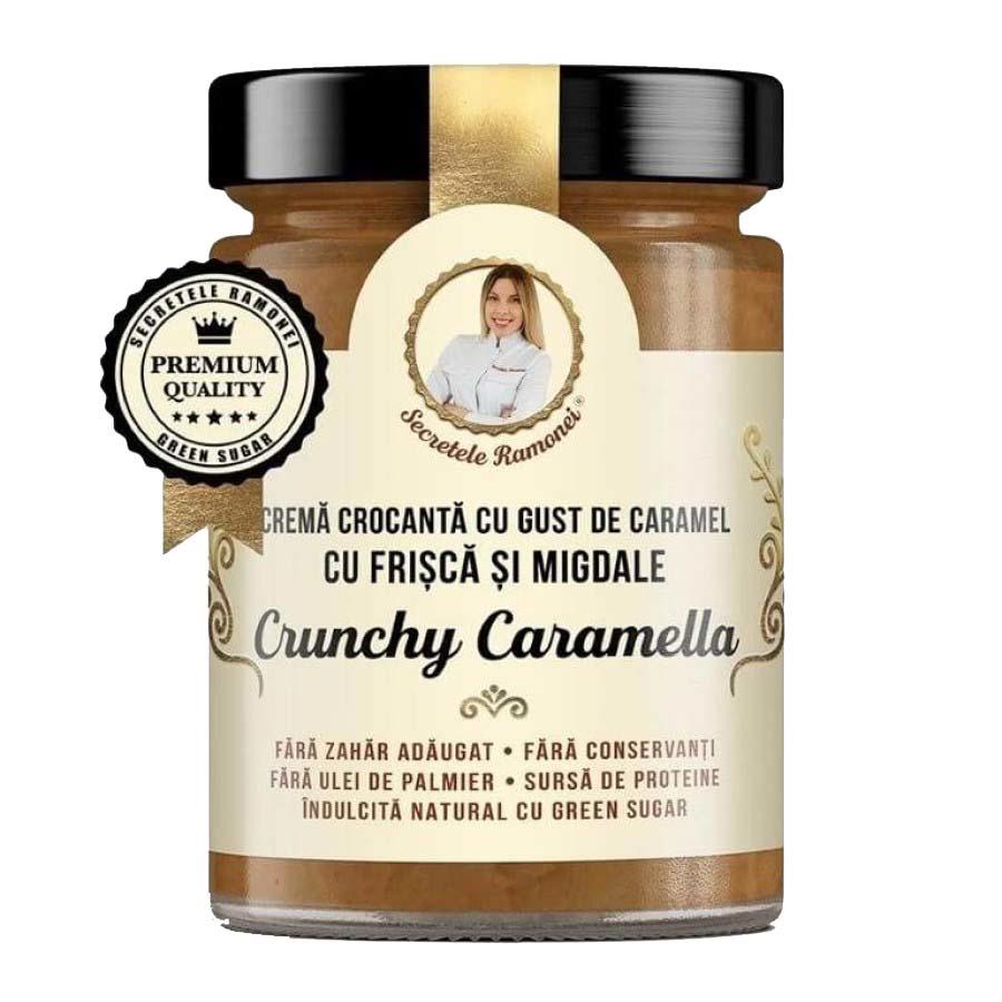 Crema cu Gust de Caramel si Migdale Crunchy Caramella Secretele Ramonei 350 grame Remedia