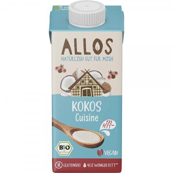 Crema de Cocos Lichida pentru Gatit Fara Gluten si Lactoza Bio 200ml Allos