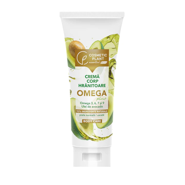 Crema de Corp Hranitoare Omega Plus cu Omega 3, 6, 7, 9 cu Ulei de Avocado 200 mililitri Cosmetic Plant