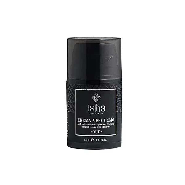 Crema de Fata pentru Barbati cu Acid Hialuronic si Ulei de Argan 50 mililitri Isha