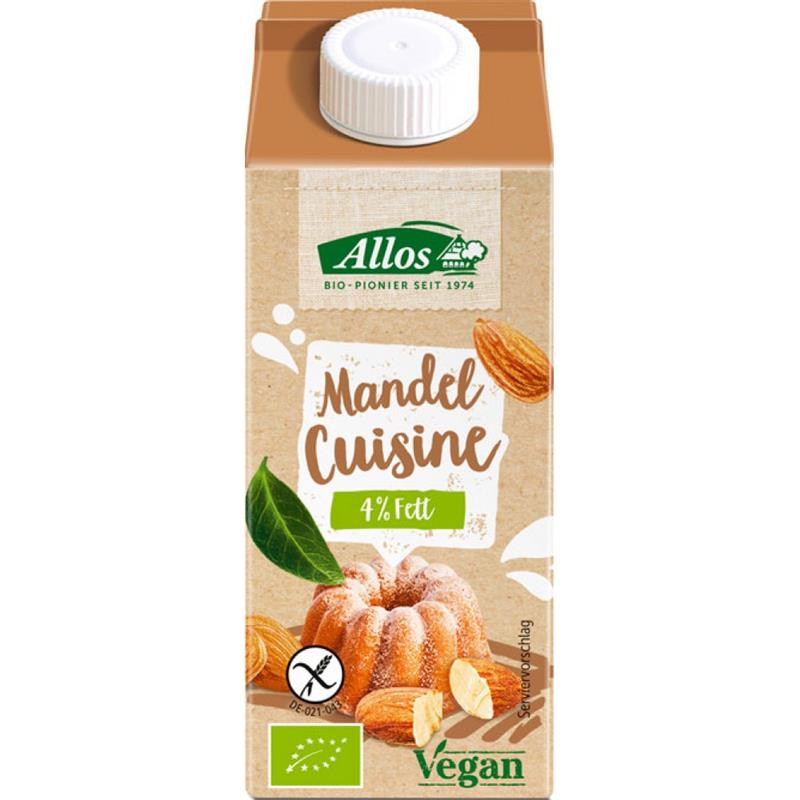 Crema de Migdale pentru Gatit Fara Gluten Bio 200ml Allos