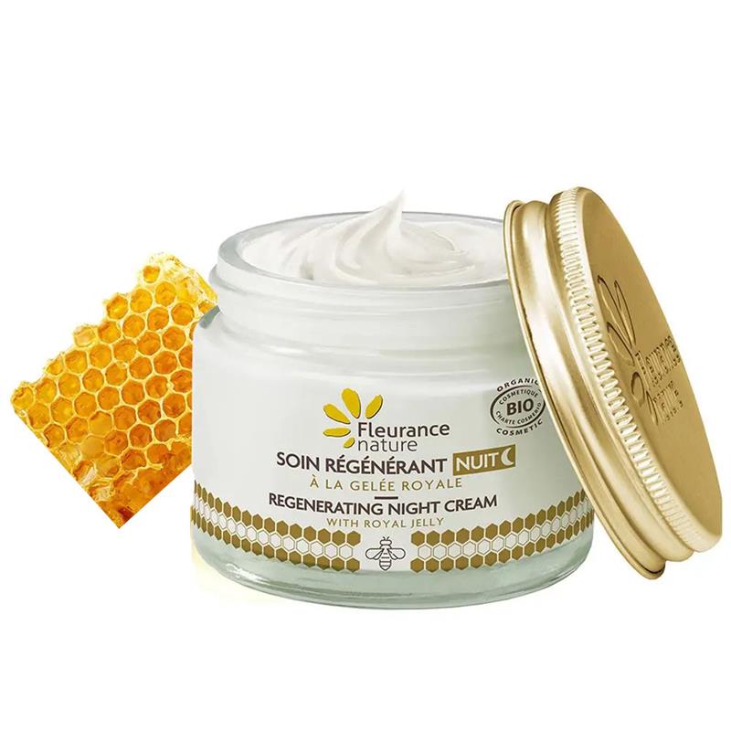 Crema de Noapte Regeneranta cu Laptisor de Matca Bio 50 mililitri Fleurance Nature