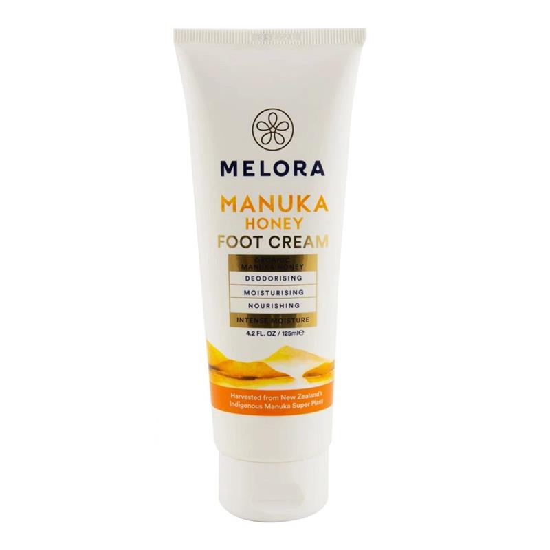 Crema de Picioare cu Miere de Manuka Bio si Suc de Aloe Vera Bio Melora 125ml New Zealand