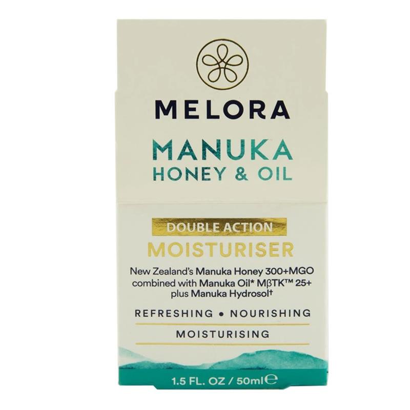 Crema Hidratanta cu Miere de Manuka MGO 300+ si Ulei de Manuka MBTK 25+ Melora 50ml New Zealand