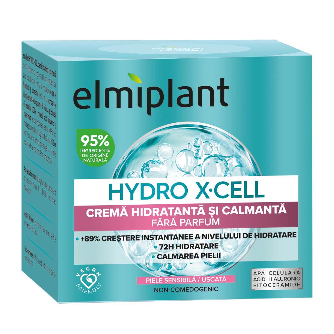 Crema Hidratanta de Zi pentru Fata si Gat Hydro X-Cell 50 mililitri Elmiplant