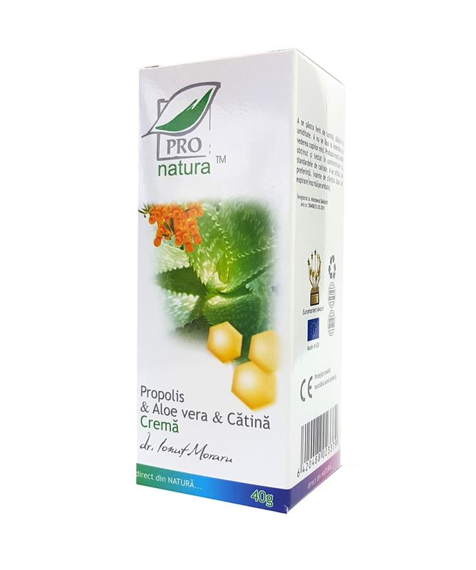 Crema Propolis cu Aloe Vera si Catina 40 grame Medica