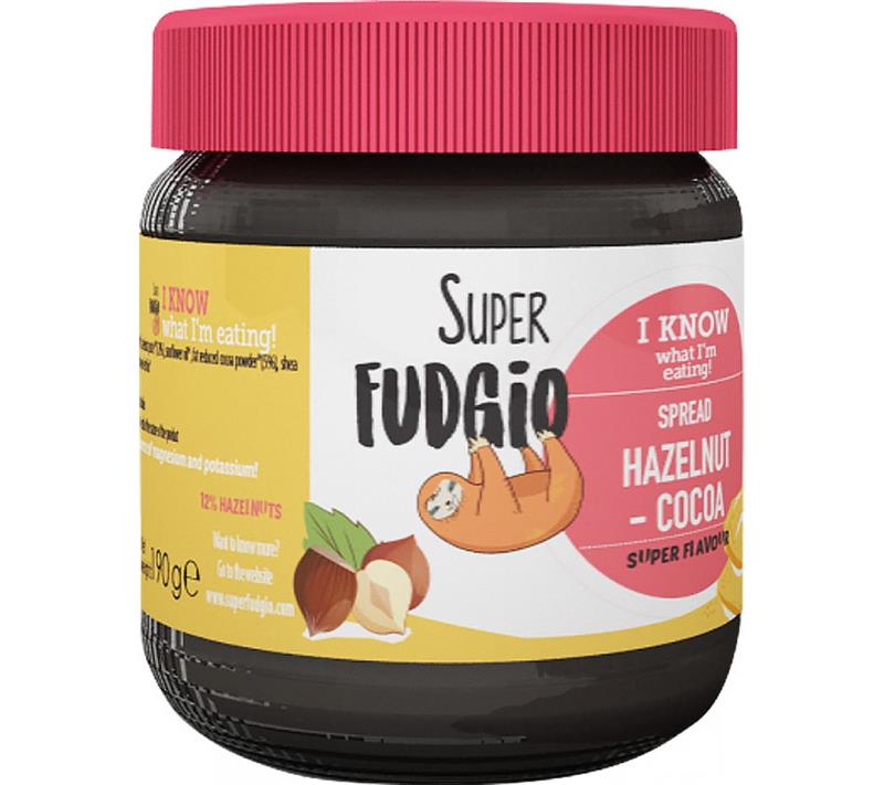 Crema Tartinabila cu Alune de Padure si Cacao Bio 190gr Super Fudgio