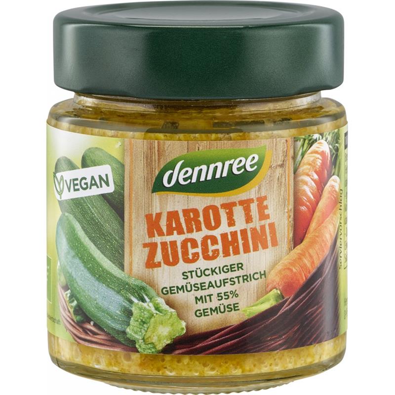 Crema Tartinabila cu Morcovi si Zucchini Bio 120 grame Dennree