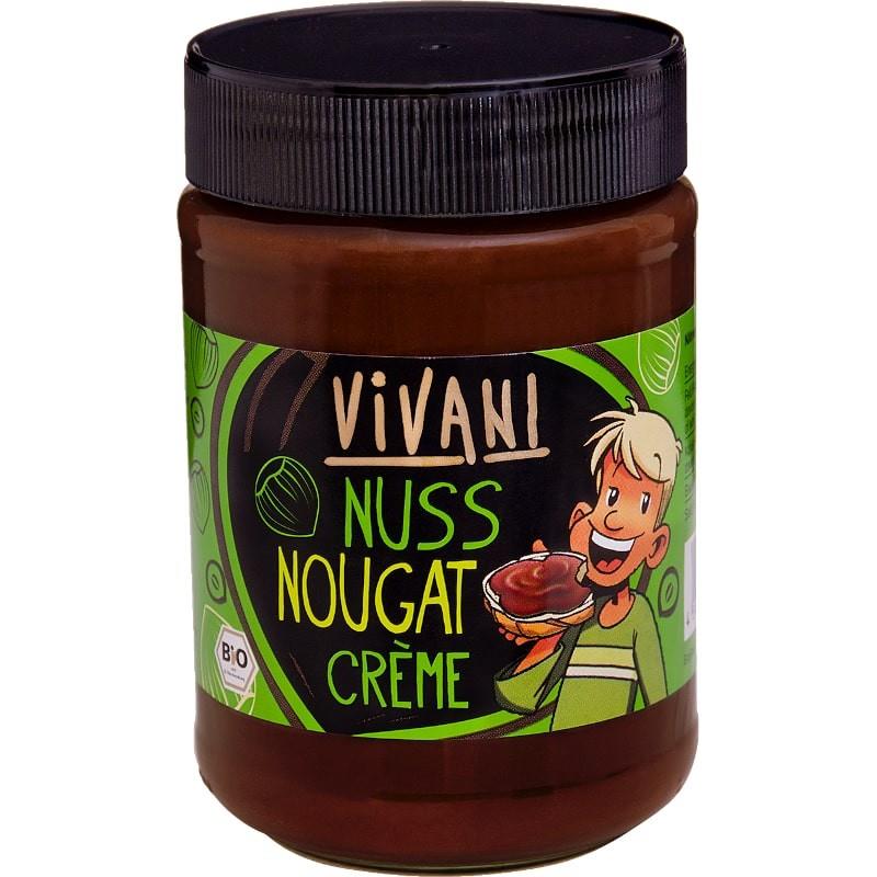 Crema Tartinabila de Ciocolata cu Alune de Padure Bio 400 grame Vivani