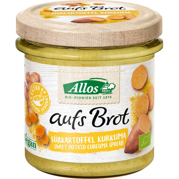 Crema Tartinabila din Cartof Dulce si Curcuma Fara Gluten Bio 140gr Allos