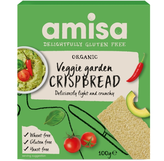 Crispbread (Painici) Veggie Garden Fara Gluten Bio Amisa 100gr 