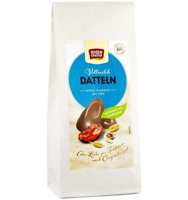 Curmale Glazurate in Ciocolata cu Lapte Bio 100gr Rosen Garten
