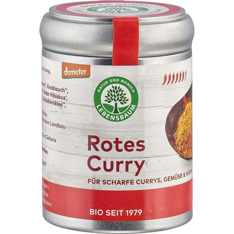 Curry Rosu pentru Orez cu Legume si Carne Bio 55 grame Lebensbaum