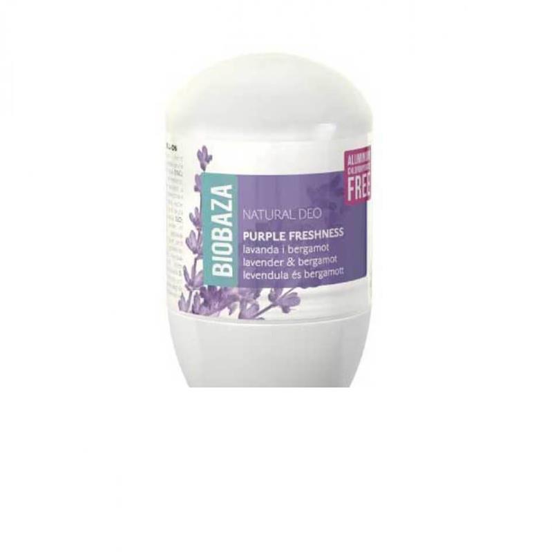 Deodorant Natural pe Baza de Piatra de Alaun pentru Femei Purple Freshness (Lavanda si Bergamota) 50 mililitri Biobaza