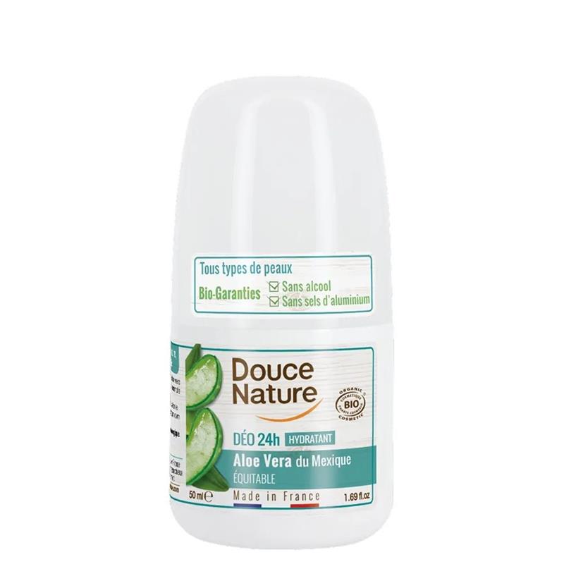 Deodorant Roll On Hidratant cu Aloe Vera Bio 50 mililitri Douce Nature