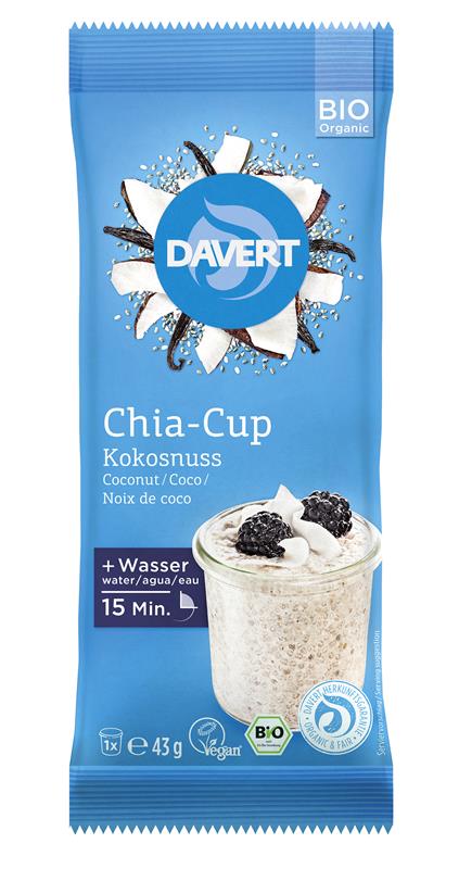 Desert de Cocos cu Chia Cup 43gr Davert