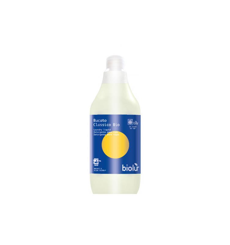Detergent Ecologic Lichid pentru Rufe Albe si Colorate Lamaie Biolu 1L