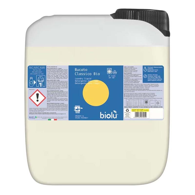 Detergent Ecologic Lichid pentru Rufe Albe si Colorate Lamaie Biolu 5L