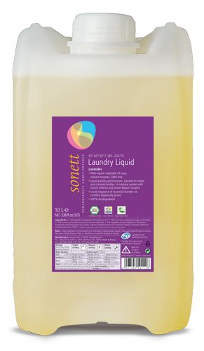Detergent Ecologic Lichid pentru Rufe Albe si Colorate Lavanda Sonett 10L