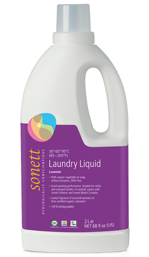 Detergent Ecologic Lichid pentru Rufe Albe si Colorate Lavanda Sonett 2L