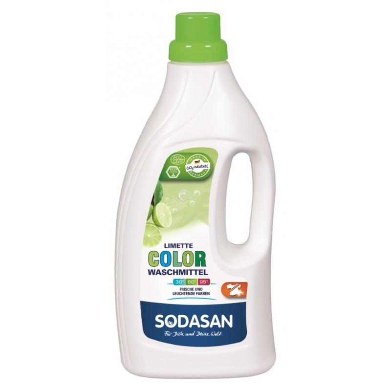Detergent Ecologic Lichid pentru Rufe Albe si Colorate Lime Sodasan 1.5L