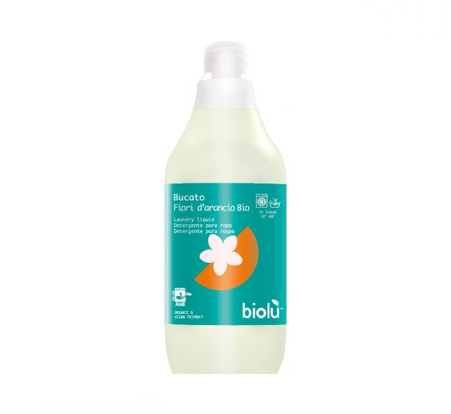 Detergent Ecologic Lichid pentru Rufe Albe si Colorate Portocale Biolu 1L