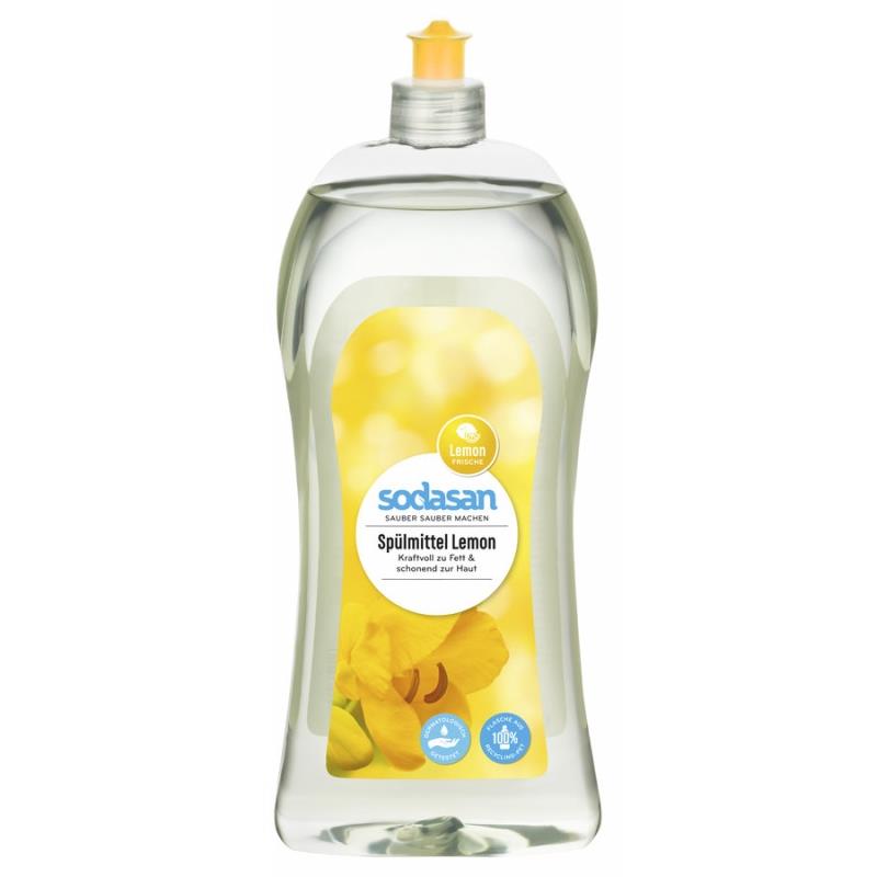 Detergent Ecologic Lichid pentru Vase cu Lamaie Sodasan 1L