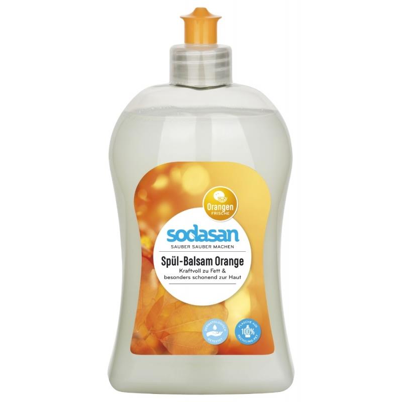 Detergent Ecologic Lichid pentru Vase cu Portocale Sodasan 500ml