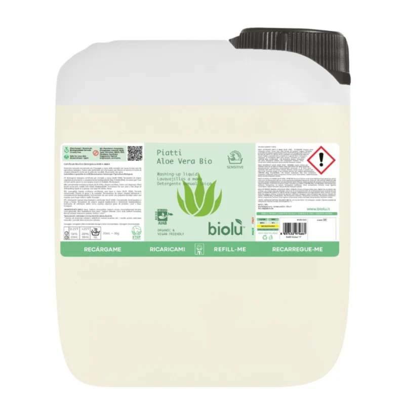 Detergent pentru Spalat Vase cu Aloe Vera Ecologic 5 litri Biolu
