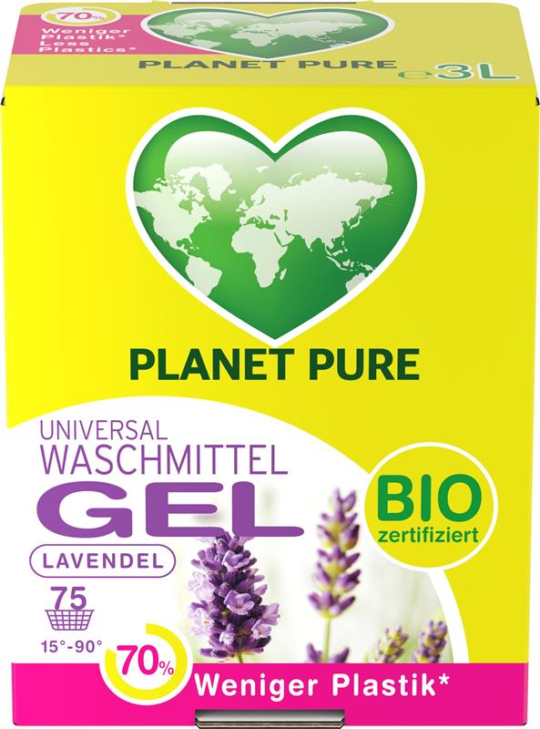 Detergent Gel de Rufe cu Lavanda Bio 3 litri Planet Pure