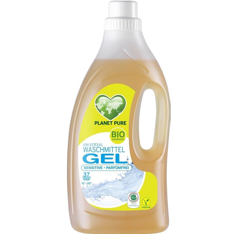 Detergent Gel de Rufe Hipoalergenic Fara Parfum Bio 1.5 litri Planet Pure