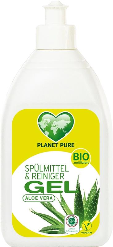 Detergent Gel pentru Vase cu Aloe Vera Bio 500 mililitri Planet Pure