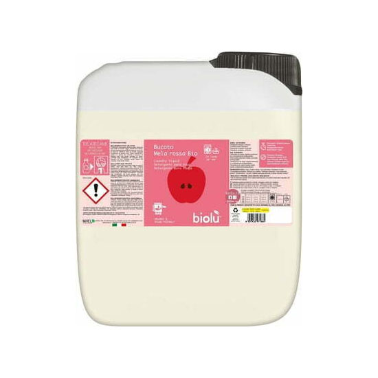 Detergent Lichid pentru Rufe Albe si Colorate cu Mere Rosii Bio 5 litri Biolu
