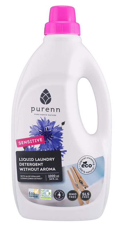 Detergent Lichid pentru Rufe Fara Parfum Bio 1L Purenn