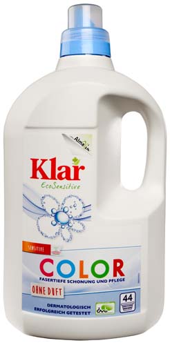 Detergent Lichid Sensitiv pentru Rufe Colorate Bio 2L Klar