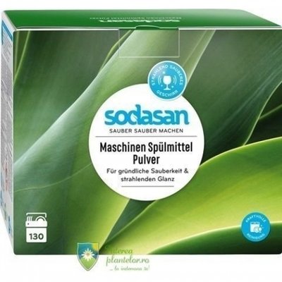 Detergent Praf Ecologic pentru Masina de Spalat Vase Sodasan 2kg