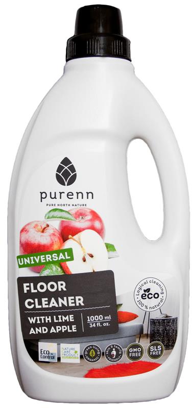 Detergent Universal pentru Pardoseli cu Mere si Lime Bio 1L Purenn