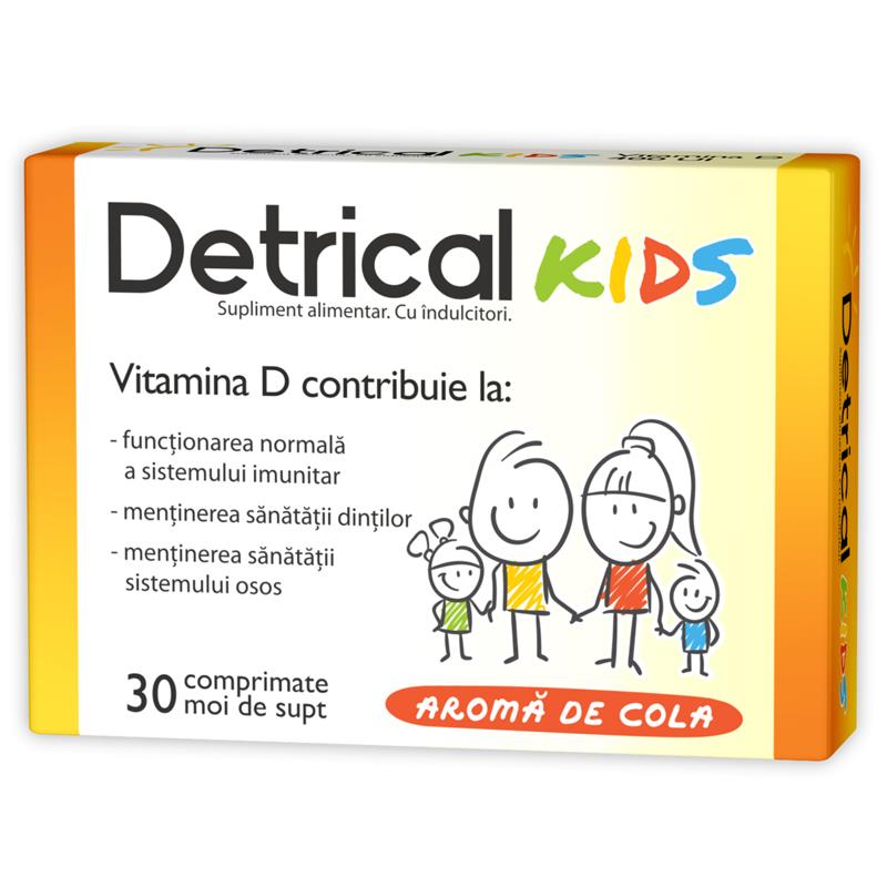 Detrical D3 400UI Kids 30 comprimate de supt Zdrovit
