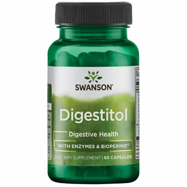 Digestitol Enzime Digestive cu Bioperina 60 capsule Swanson