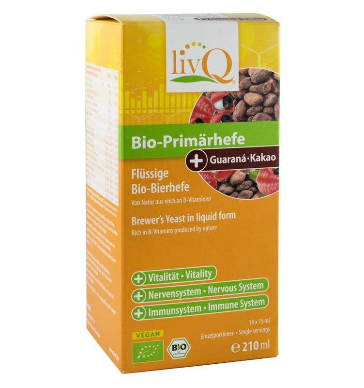 Drojdie Primara cu Guarana si Cacao Bio 210ml LivQ