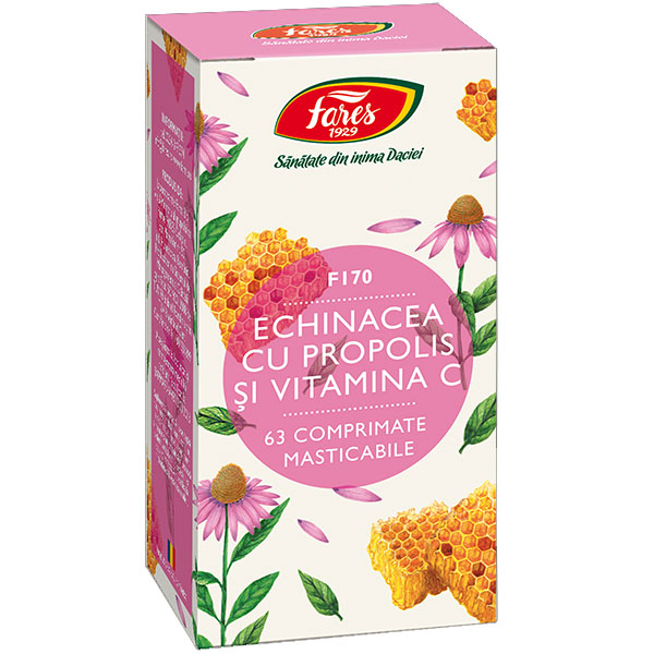 Echinacea Propolis + Vitamina C Fares 63cpr
