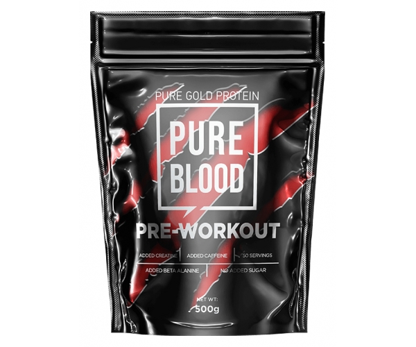 Energizant Pre-Antrenament Pink Limonade Pure Blood 500 grame Pure Gold Protein